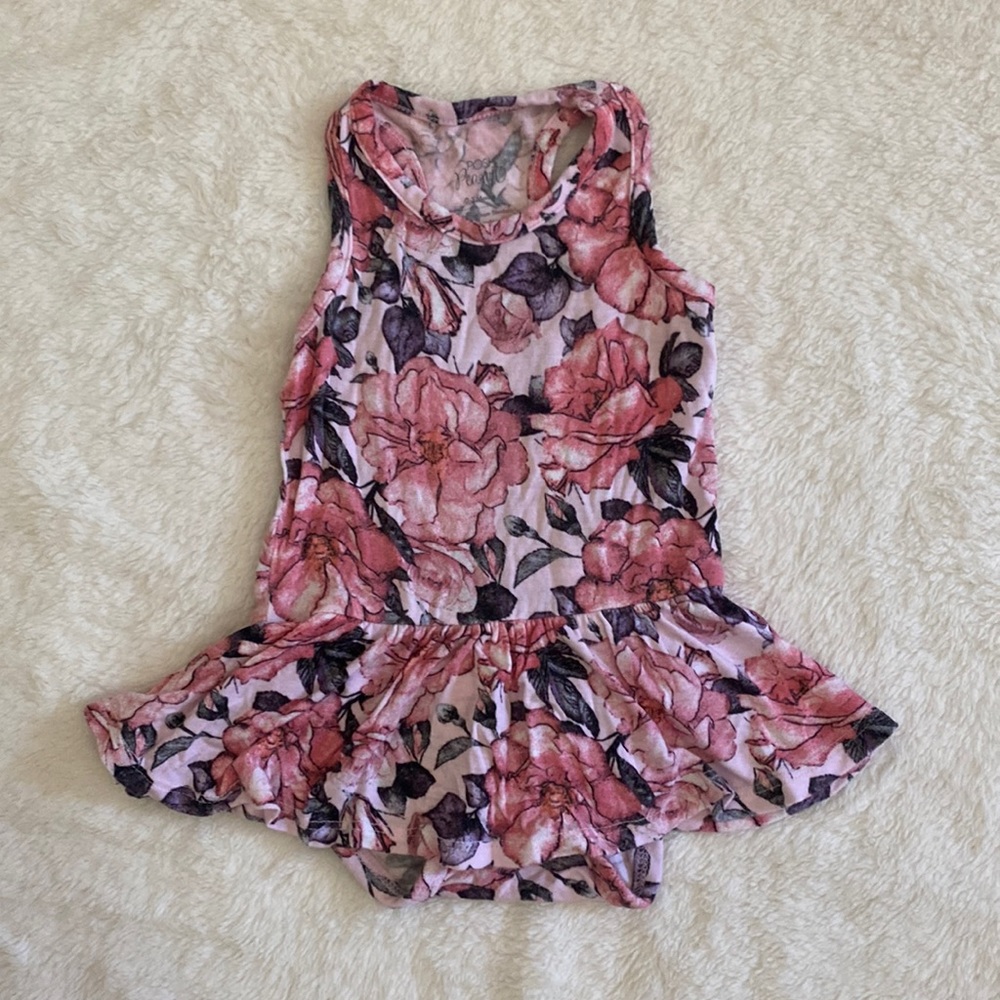 Vivi Floral Racerback Twirl Skirt Bodysuit 0-3M
